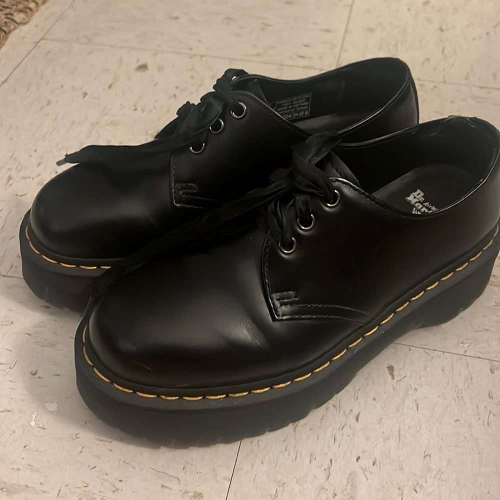 Dr. Martens 1461 Smooth Leather Platform Size 8